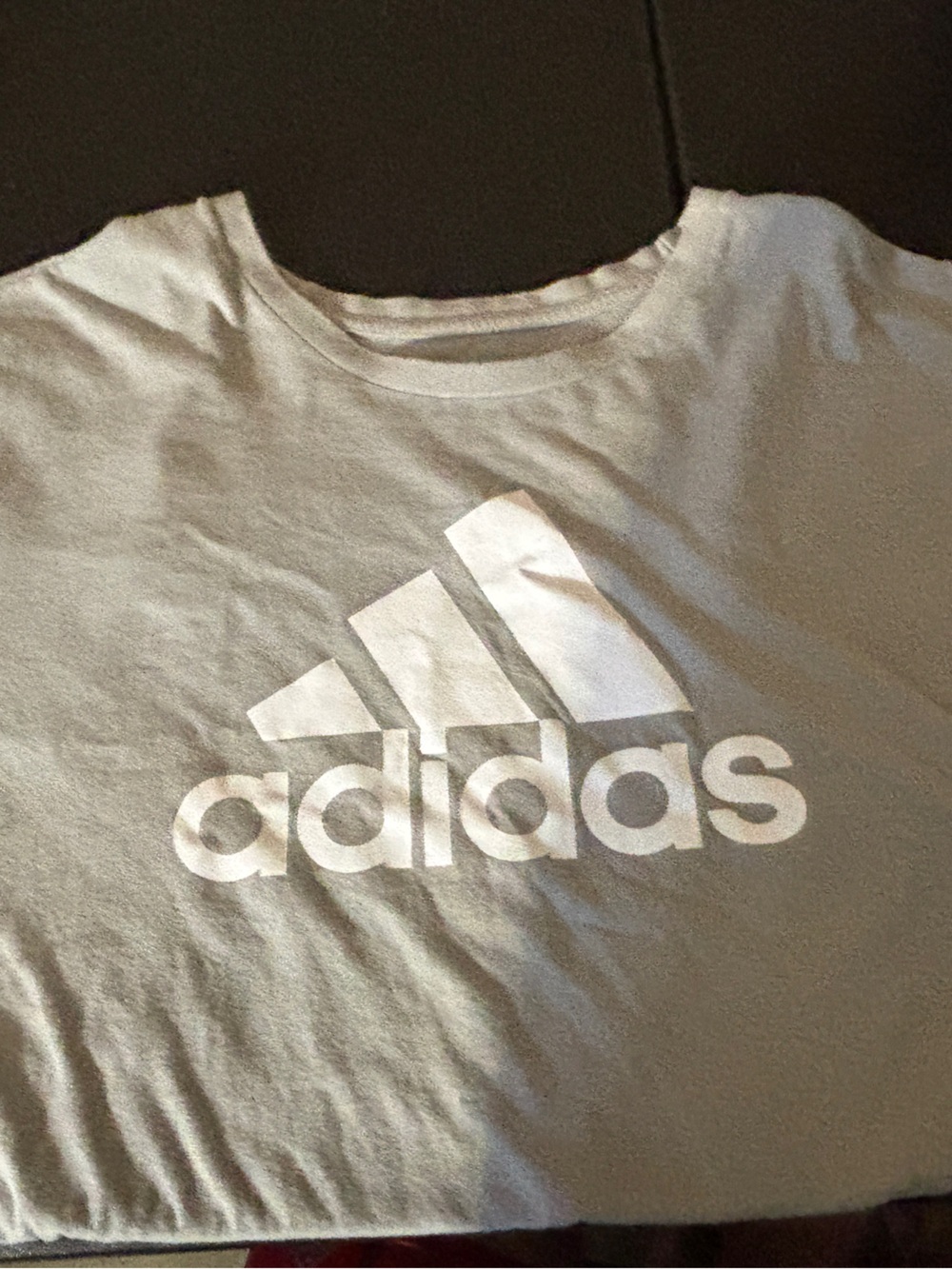 adidas Men's White Logo Short Sleeve Tee